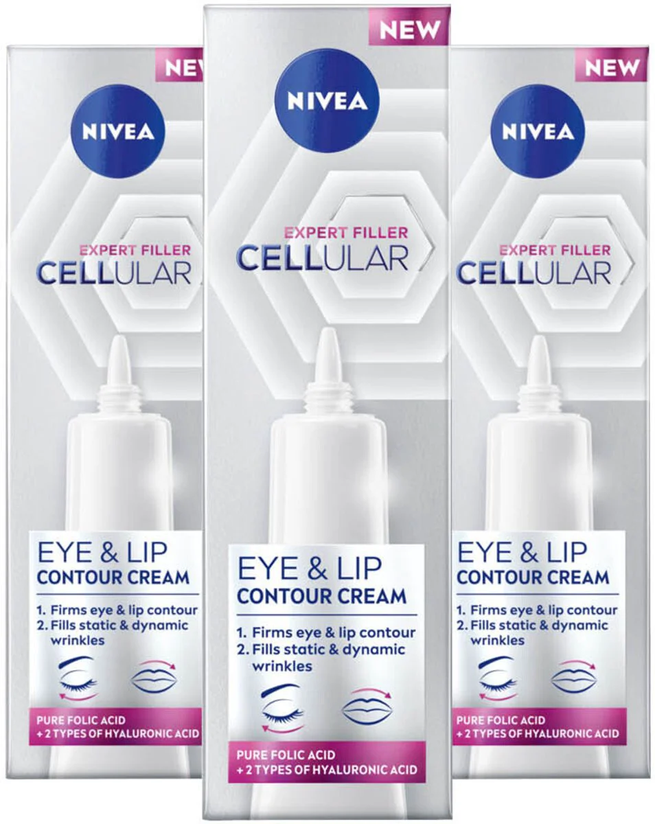 3x NIVEA Oogcontourcrème Cellular Filler 15 ml