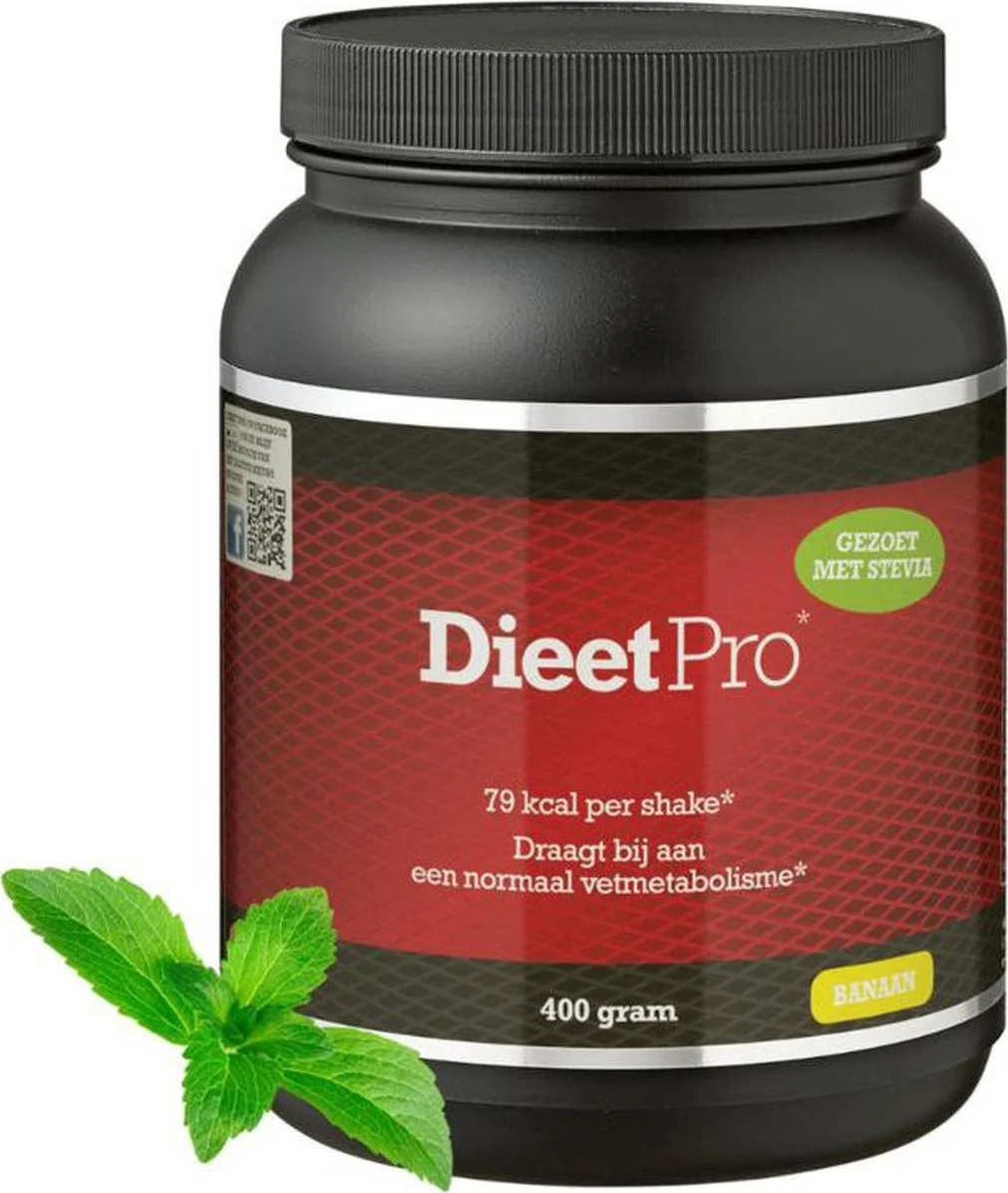 DieetPro Shake - Banaan Met Stevia 400GR