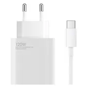 Xiaomi Hypercharge Power Delivery Oplader 120W + Usb A naar Usb C Kabel (1m) Wit