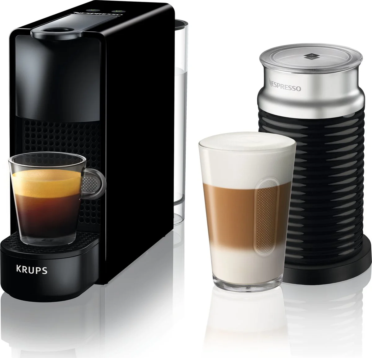 Krups Nespresso Essenza Mini XN1118 Zwart + Melkopschuimer