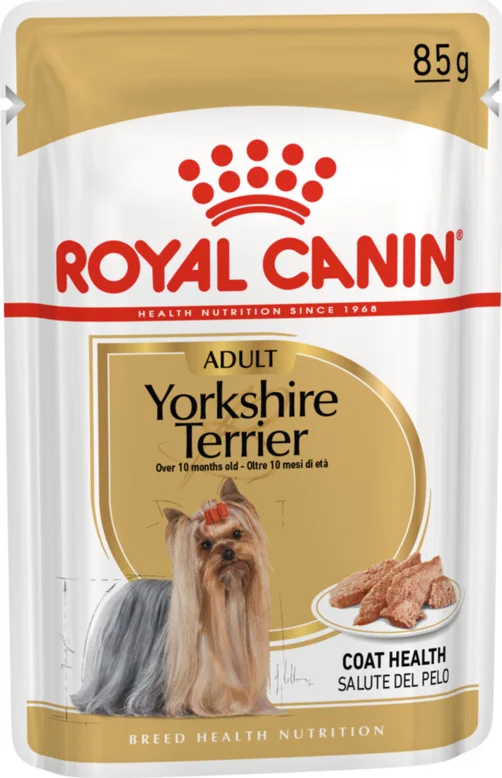 48x Royal Canin Yorkshire Terrier Adult Hondenvoer Nat 85 gr