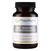 Proviform B12 1000mcg Methylcobalamine Zuigtabletten 90st 90TB