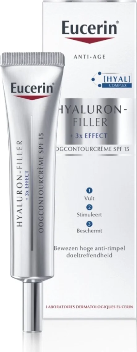 Eucerin Hyaluron-Filler + 3x Effect Oogcontourcrème SPF 15 15 ml