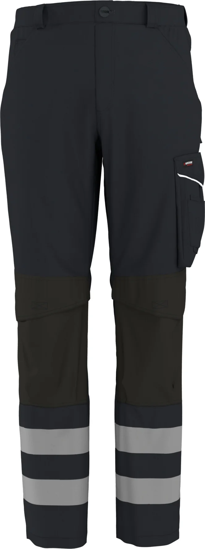 PARKSIDE PERFORMANCE Heren softshell werkbroek, reflecterend (Zwart, 58)