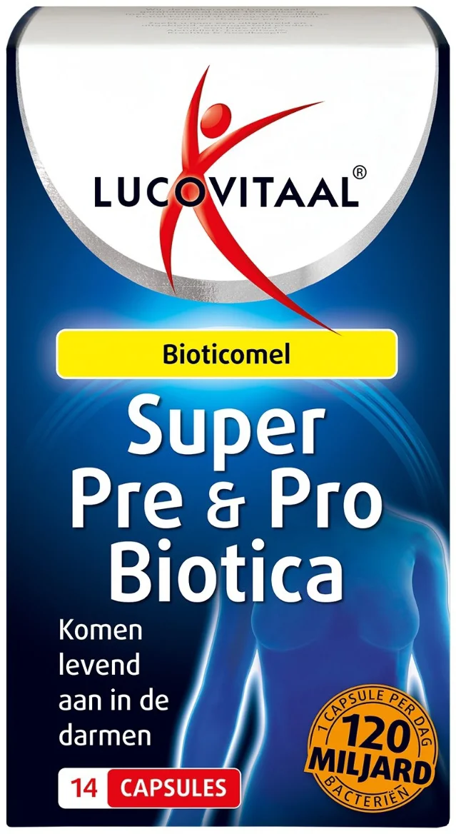 Lucovitaal Super Pre & Probiotica 120 Miljard Bacteriën 14 capsules