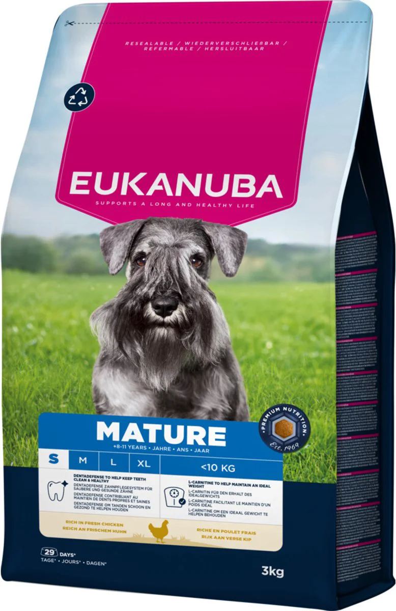 Eukanuba Hondenvoer Droog Life Care Dog Mature Small Kip 3 kg