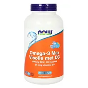 Now Omega-3 Max Visolie met D3 Softgels 180SG