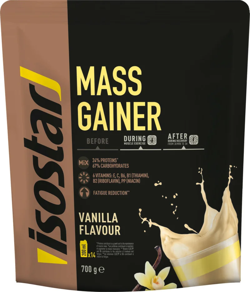 6x Isostar Mass Gainer Vanille 700 gr