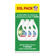 Ariel Vloeibaar Wasmiddel +Actieve Odor Defense 75 Wasbeurten 3,37 liter