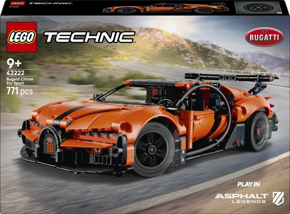 LEGO Technic Bugatti Chiron Pur Sport hypercar 42222
