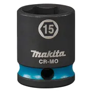 Makita E-15964 Impact Black Krachtdop 3/8" kort | 15 mm