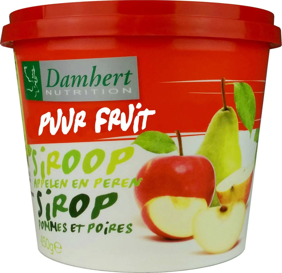 Damhert Puur Fruit 100% Siroop Appel-Peer 450GR