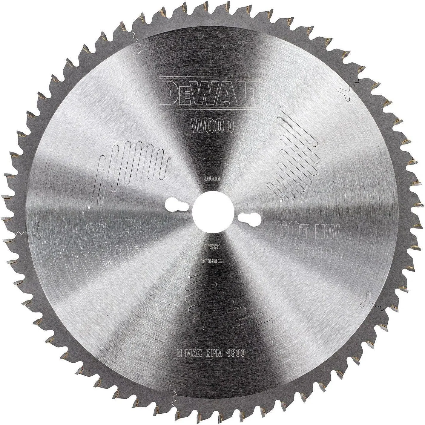 DeWALT Cirkelzaagblad voor Hout | Extreme | Ø 305mm Asgat 30mm 60T - DT4331-QZ