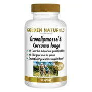 2x Golden Naturals Groenlipmossel & Curcuma longa 180 capsules