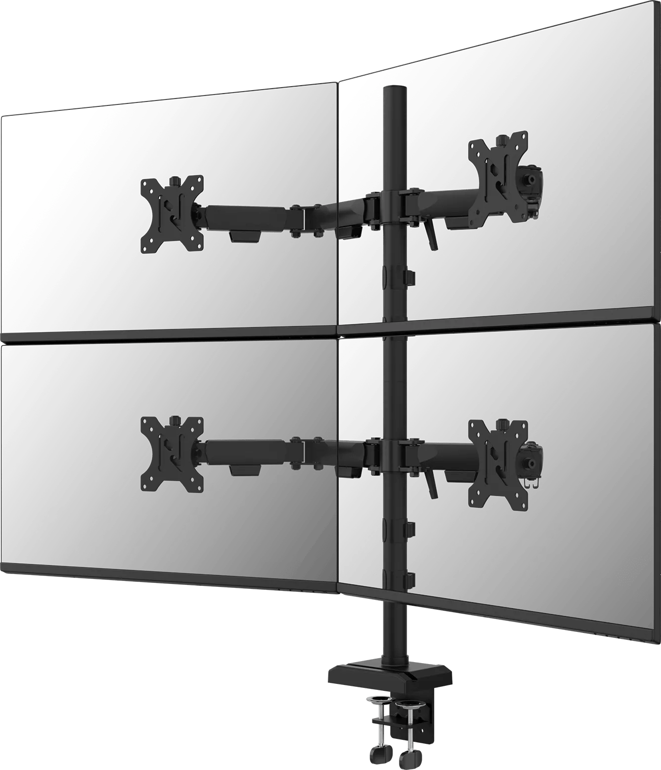 Neomounts NERO DS60-600BL2-2 Monitorarm Zwart