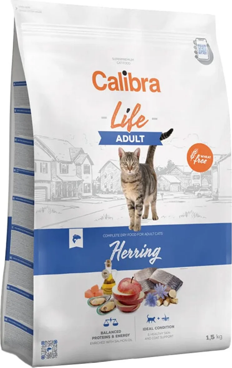 Calibra Life Adult Kattenvoer Haring 1,5 kg