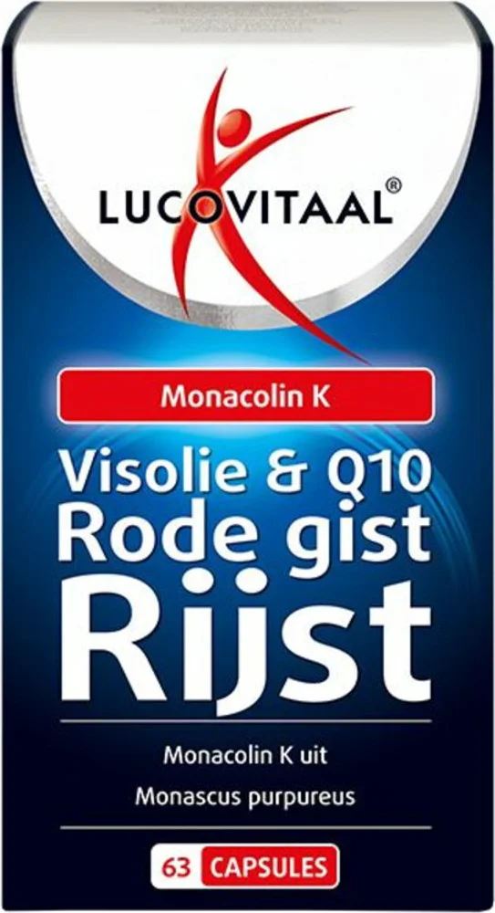 2x Lucovitaal Rode Gist Rijst met Visolie en Q10 63 capsules