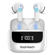 SophiBuds Pro - Draadloze Oortjes Bluetooth - Oordopjes Draadloos met ANC & ENC Noise Cancelling - Bluetooth Oordopjes Universeel - Geschikt als Earpods - BT 5.4 - Wit