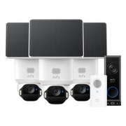 Eufy SoloCam E42 3-Pack + Video Doorbell E340 + Chime