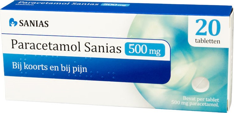 Sanias Paracetamol 500mg Tabletten 20TB
