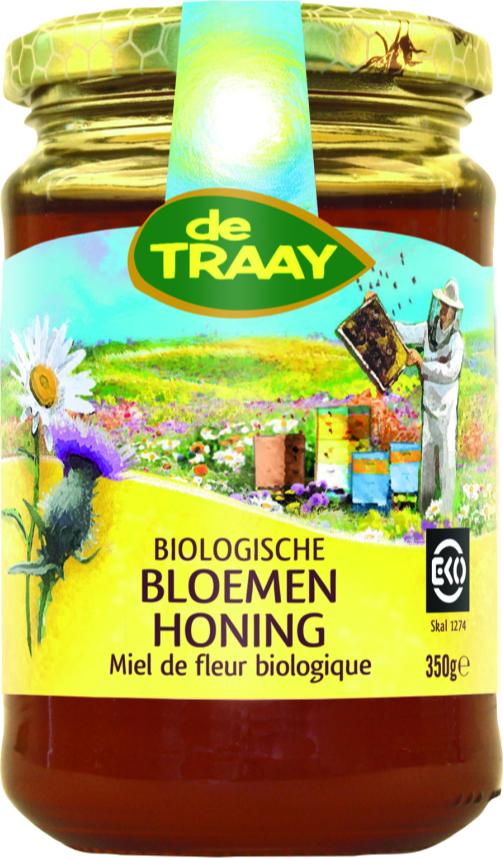 De Traay Biologische Bloemen Honing 350GR