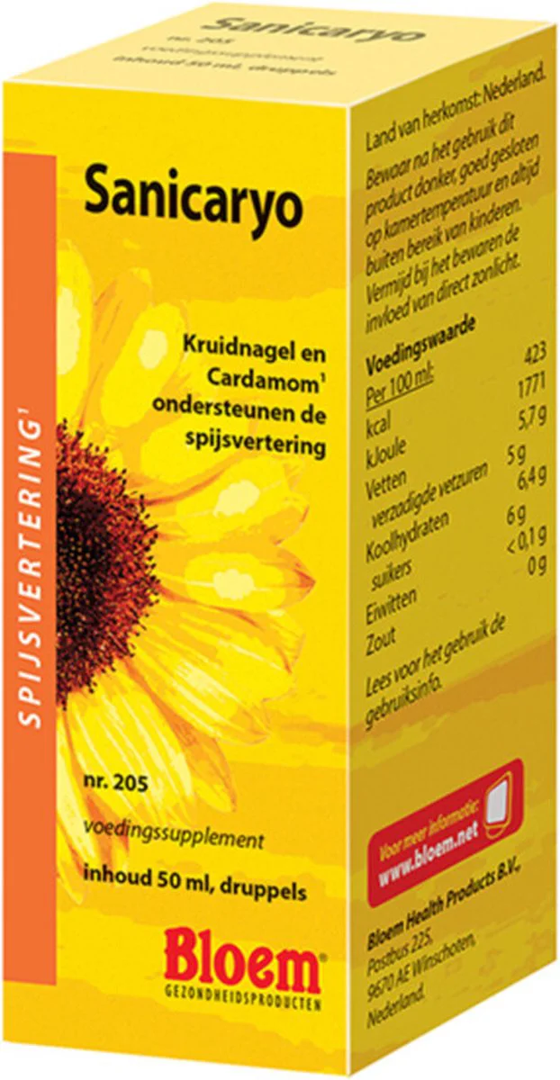 Bloem Sanicaryo Druppels 50ML
