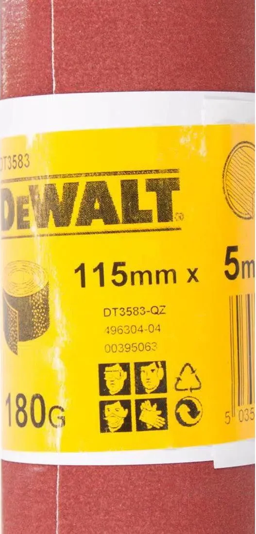 DeWALT DT3583 P180 Schuurpapier rol 5m x 115mm