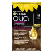 3x Garnier Olia Permanente Crèmekleuring 5.3 Licht Goudbruin