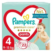 4x Pampers Premium Care Luierbroekjes Maat 4 (9-15kg) 22 stuks