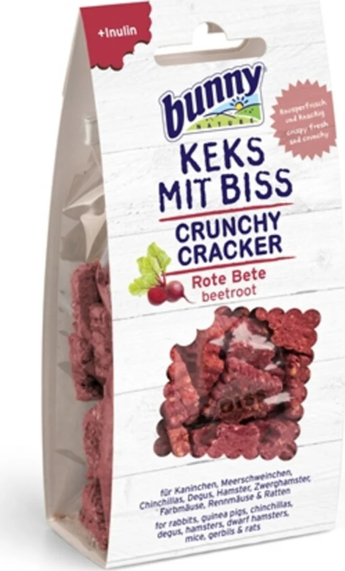 6x Bunny Nature Crunchy Cracker Rode Biet 50 gr