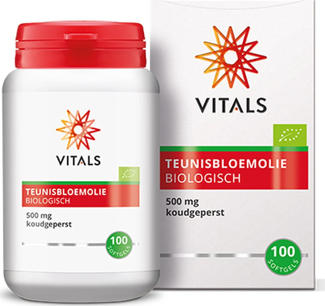 Vitals Teunisbloemolie Biologisch Softgels 100ST