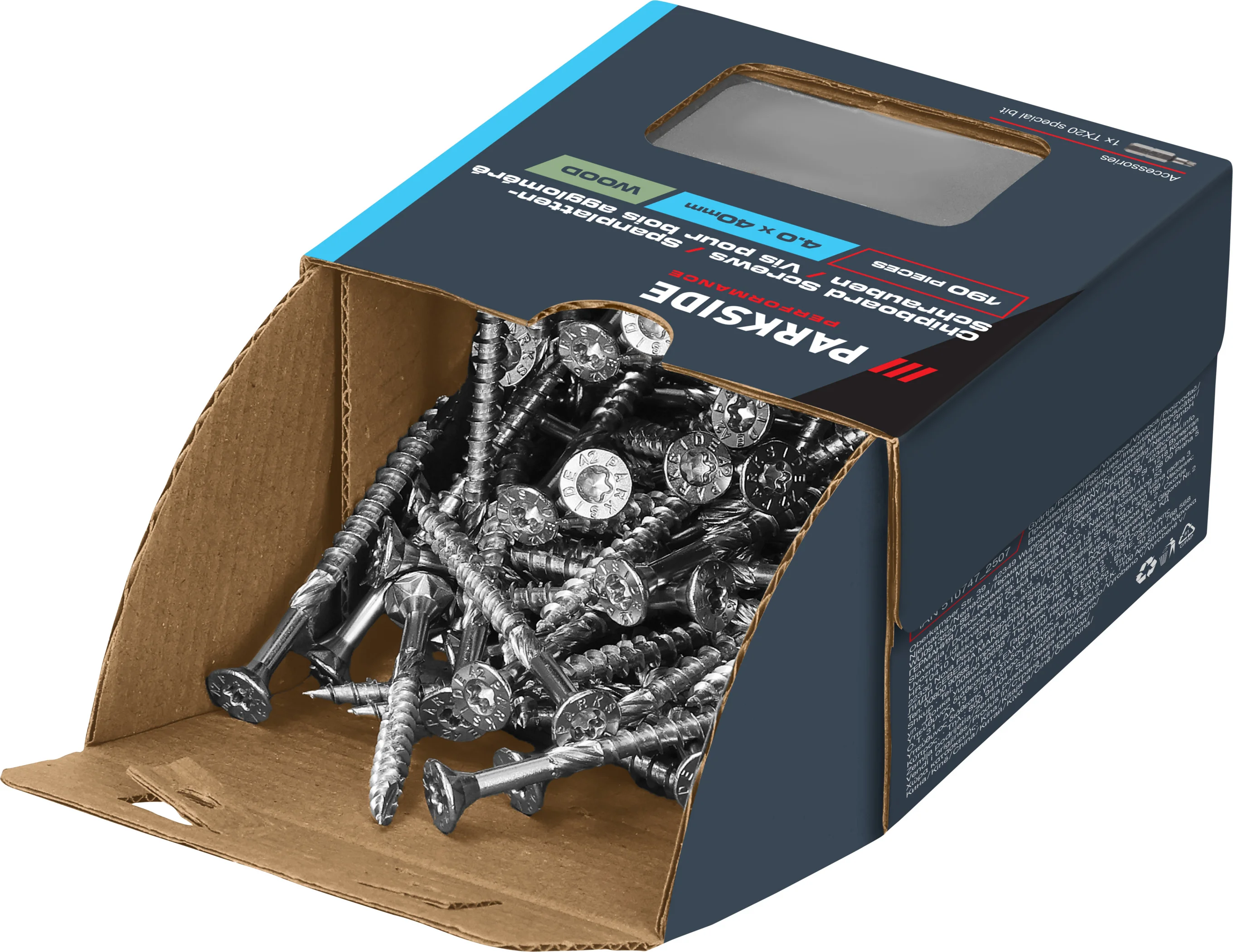PARKSIDE PERFORMANCE Spaanplaatschroeven (4,0 x 40 mm, TG)