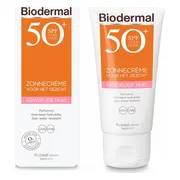 2x Biodermal Gevoelige Huid Zonnecrème Gezicht SPF 50+ 50 ml