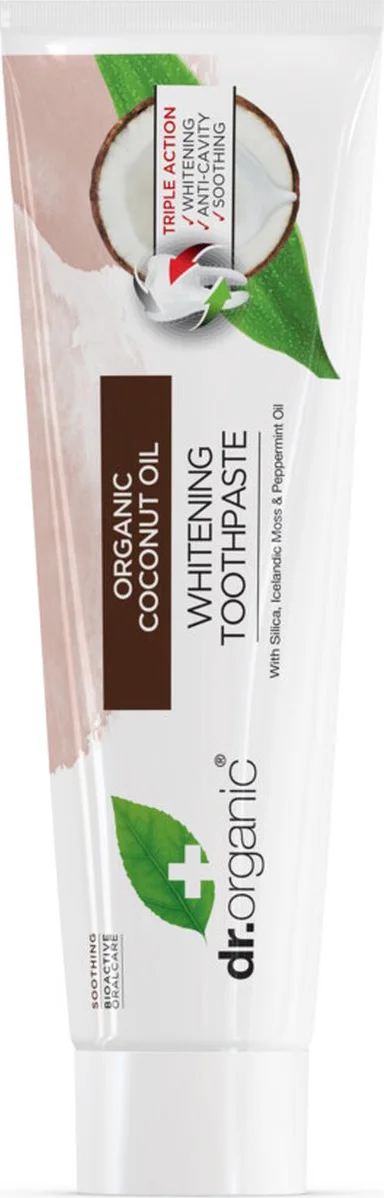 Dr Organic Coconut Oil Whitening Toothpaste 100ML