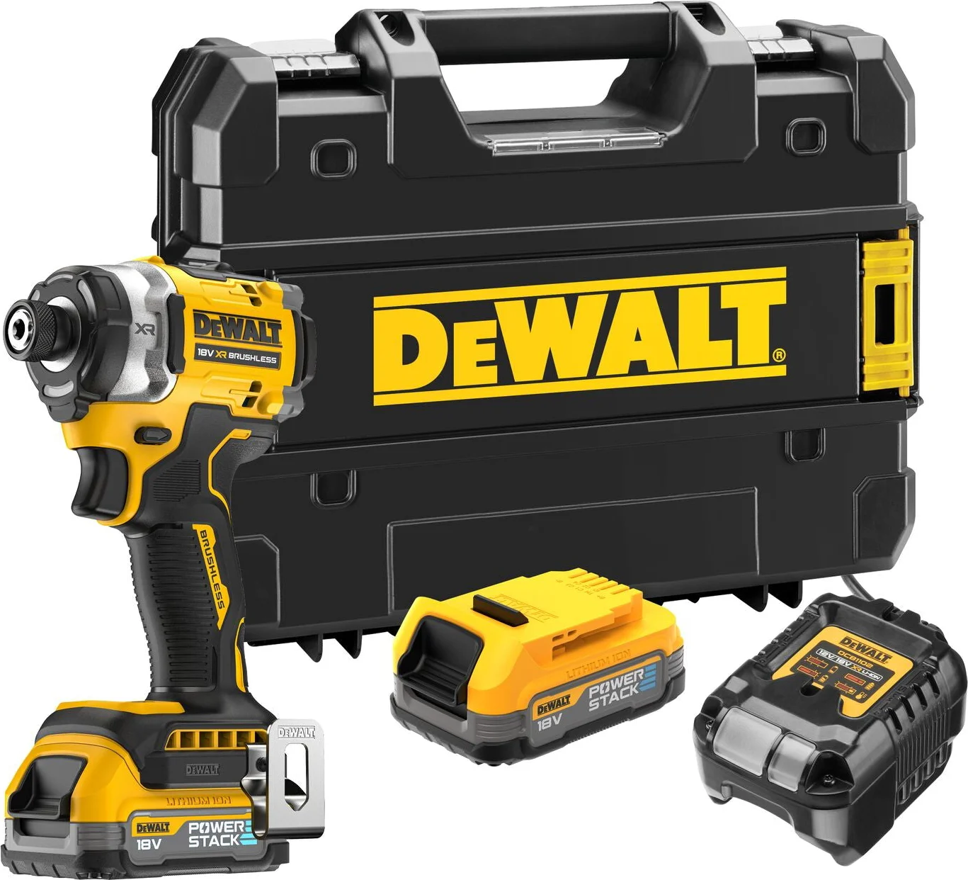 DeWALT DCF860E2T Accu slagschroevendraaier 282Nm 18V XR 1.7Ah POWERSTACK in TSTAK
