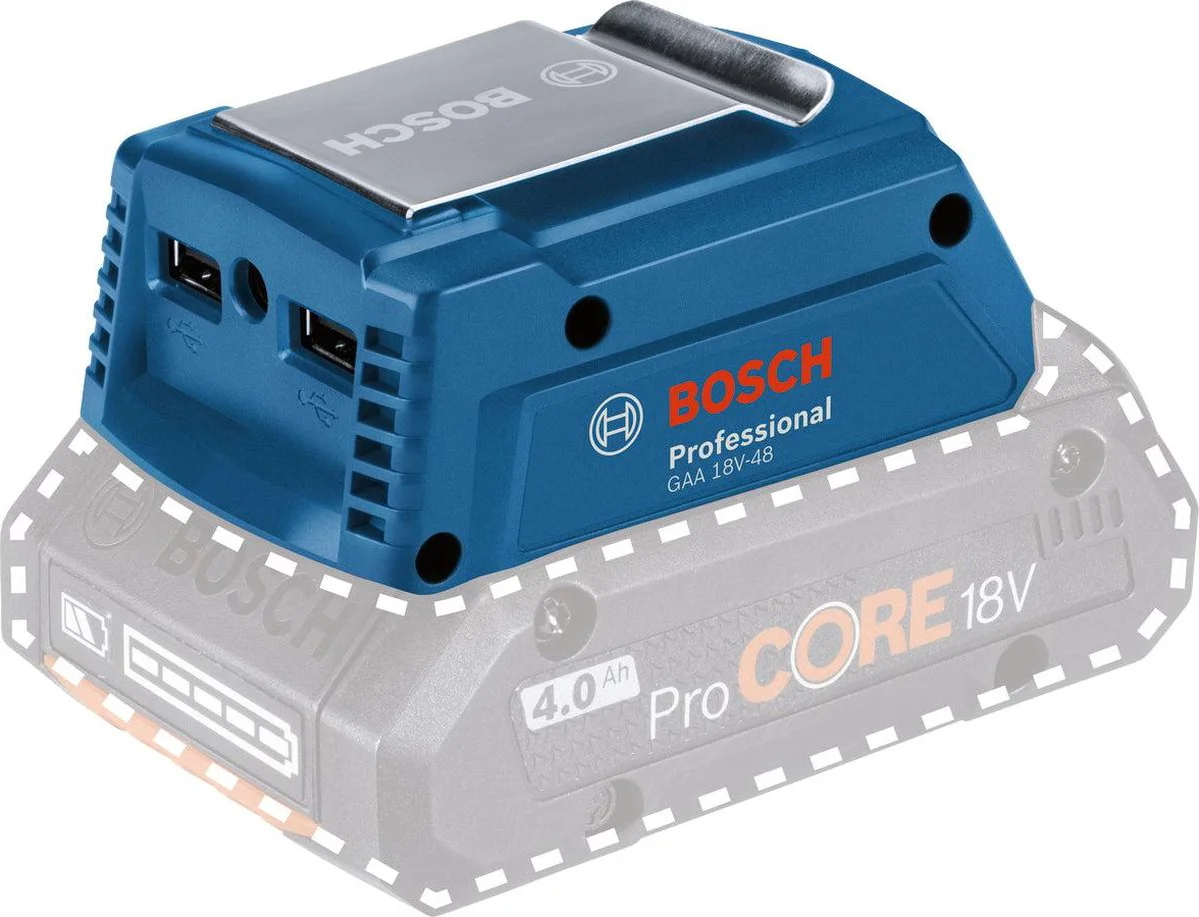Bosch Professional GAA 18V-48 USB-Oplaadadapter - 06188000L6
