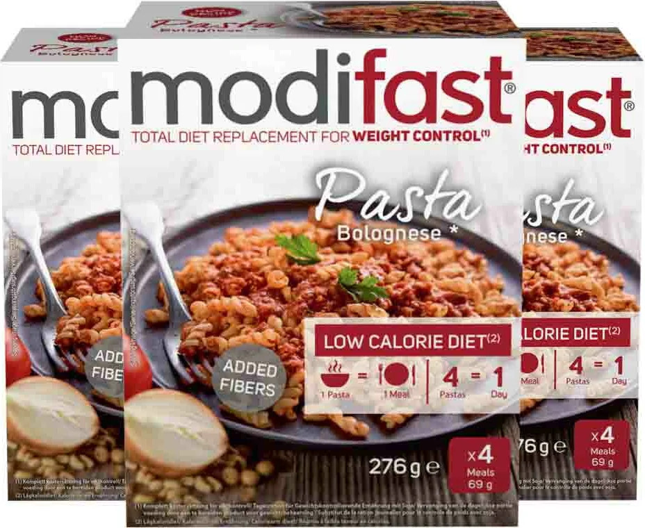 3x Modifast Weight Control Pasta Bolognese 4 x 62 gr