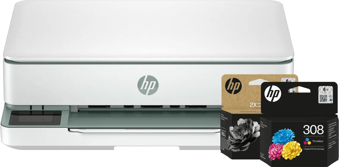HP ENVY 6130e + 1 extra zwarte XL + 1 kleuren cartridge
