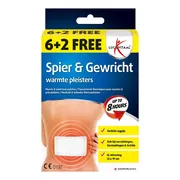 Lucovitaal Spier & Gewricht Warmtepleister Rug Maxi 8 stuks