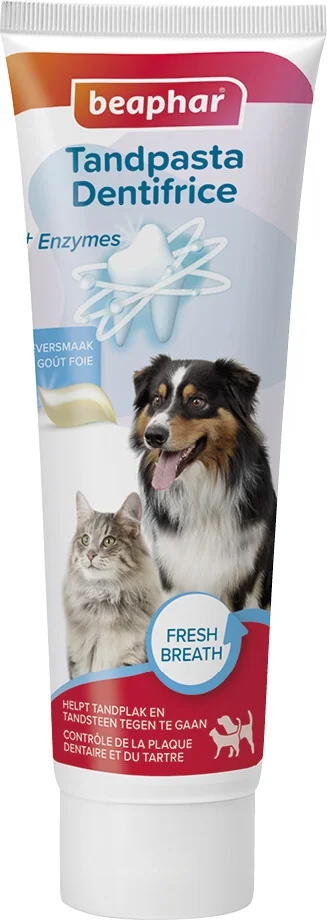 6x Beaphar Tandpasta Hond & Kat 100 gr