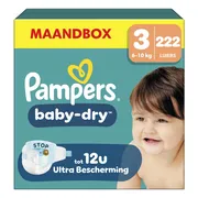 Pampers Baby Dry Luiers Maat 3 (6-10 kg) 222 stuks