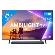 Philips Ambilight 65" PUS8500 QLED 4K (2025) + JBL Bar 300 MK2 Zwart