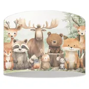 Designed4Kids - hanglamp kinderkamer -Kinderlamp bosdieren - bosdieren vrienden - bosdieren kinderkamer - babykamer