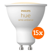 Philips Hue White Ambiance GU10 15-pack