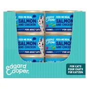 18x Edgard & Cooper Kattenvoer Chunks Zalm - Kip 85 gr