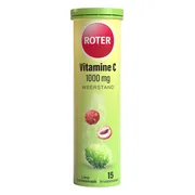 4x Roter Vitamine C 1000 mg Lime- Lychee 15 bruistabletten