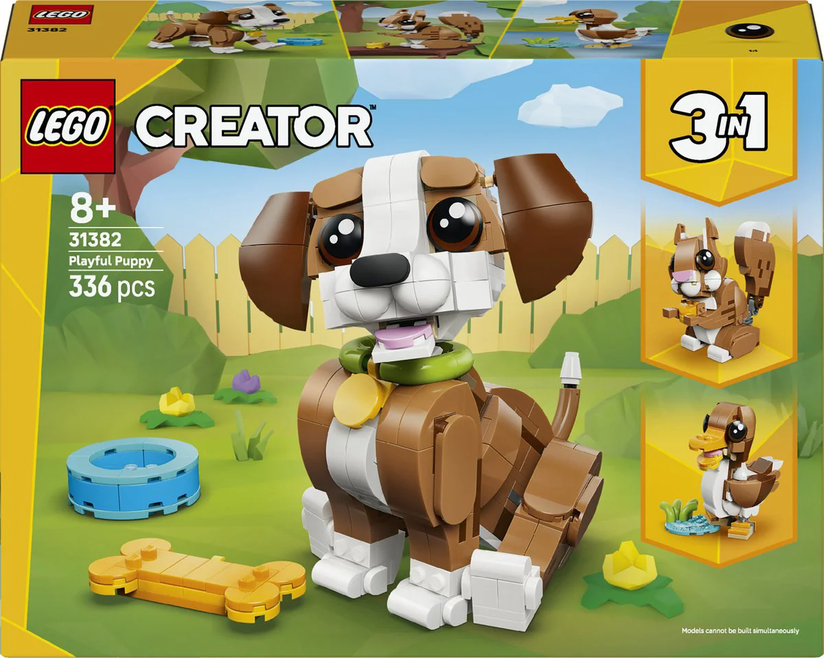 LEGO Creator Schattige dieren: speelse puppy 31382