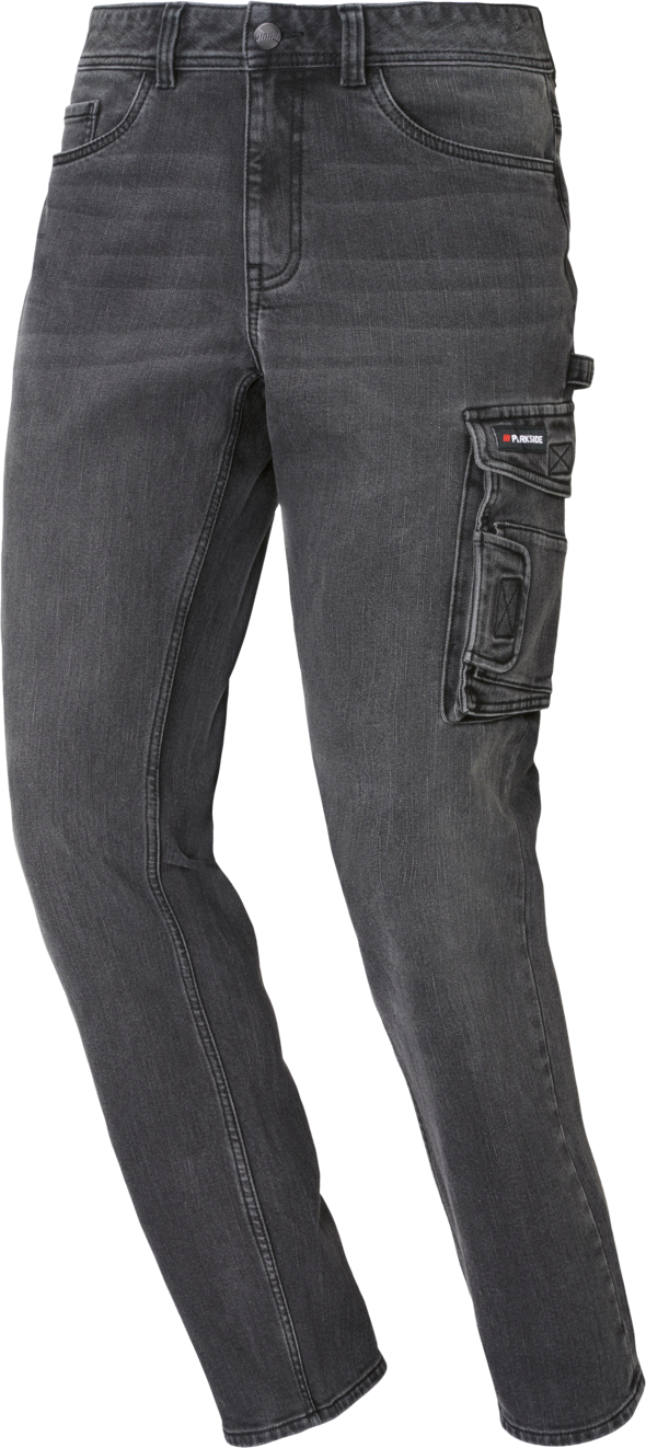 PARKSIDE Heren thermospijkerbroek in workwearstijl. (Zwart, 58 (42/32))