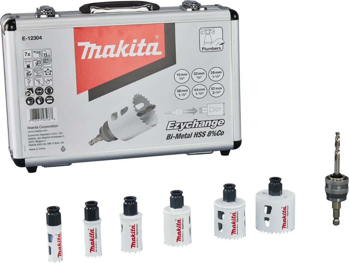 Makita E-12304 Ezychange gatzaagset 7-delig hout/metaal