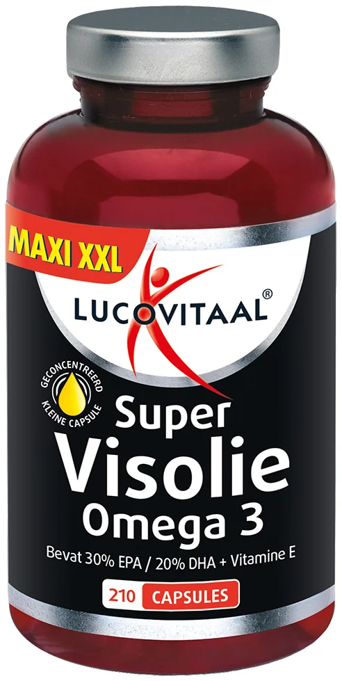 Lucovitaal Visolie Super Omega 3 Maxi XXL 210 capsules